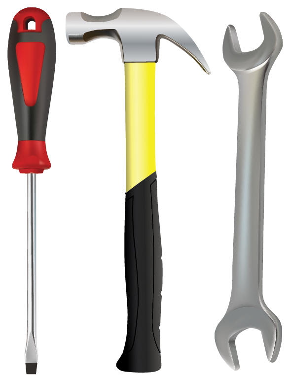 Hammer, Screw Driver & Wrench | Cheap Vector Art
